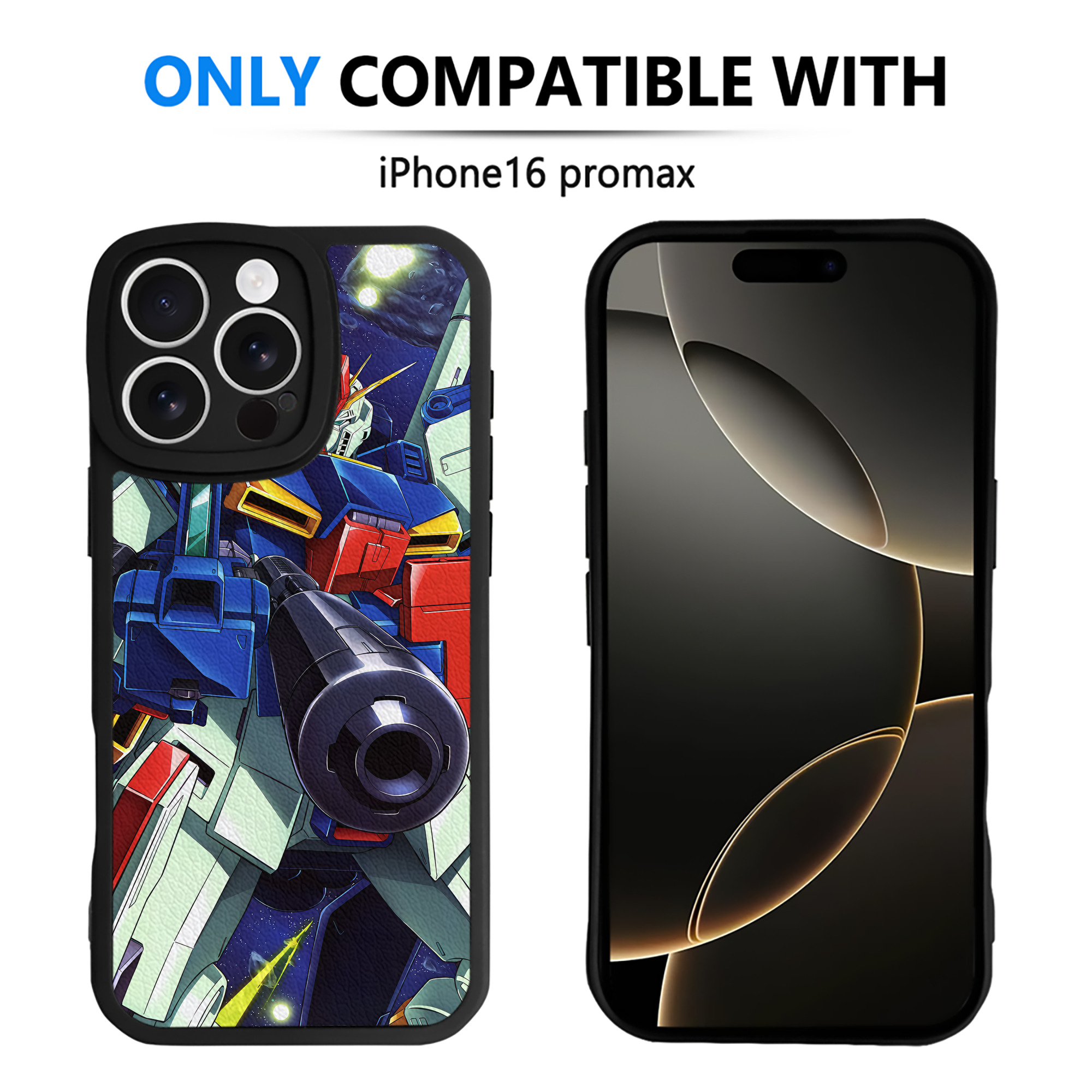 （画像用） 機動戦士ガンダム Mobile Suit Gundam 【iPhone 16シリーズ対応】シリコンスマホケース（レザー調） 材質：シリコン